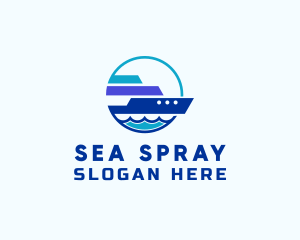 Sea Travel Tour Ship logo design