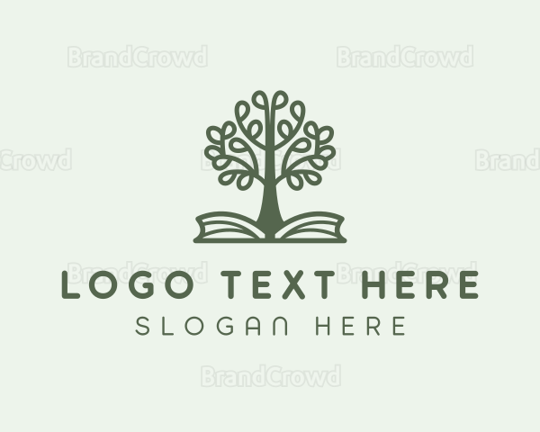 Educational Book Tree Logo