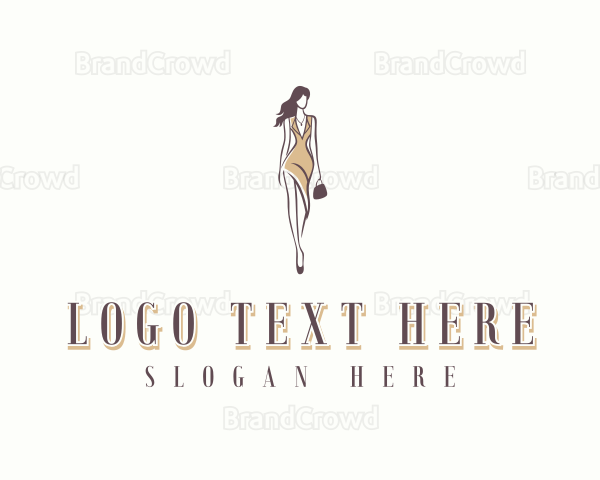 Modeling Stylish Woman Logo