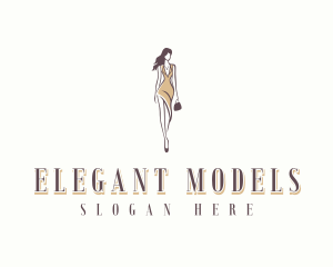 Modeling - Modeling Stylish Woman logo design