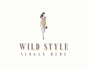 Modeling Stylish Woman logo design