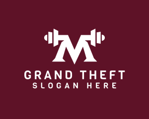 Bodybuilding - Fitness Gym Letter M logo design