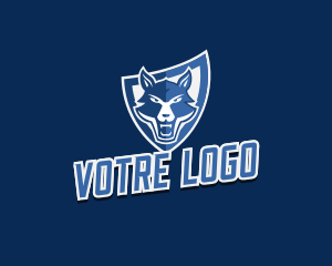Wolf Shield Streamer Logo
