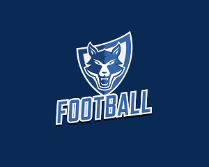 Mascot - Wolf Shield Streamer logo design