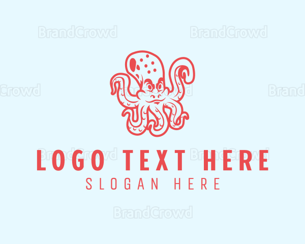 Scary Sea Octopus Logo