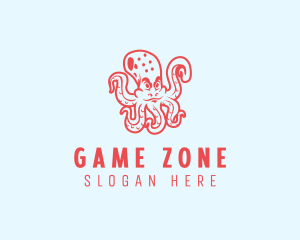 Scary Sea Octopus  logo design