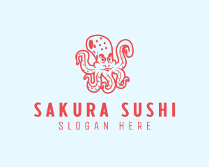 Scary Sea Octopus  logo design