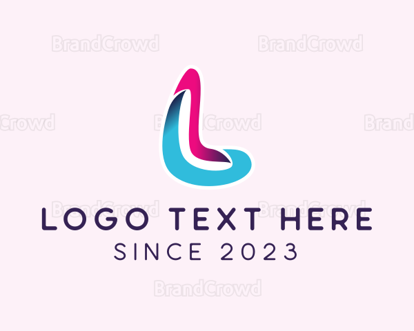 3D Modern Letter L Logo