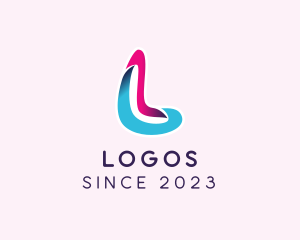 3D Modern Letter L logo design
