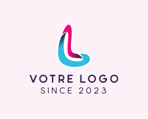 App - 3D Modern Letter L logo design