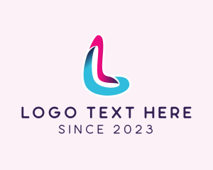 Application - 3D Modern Letter L logo design