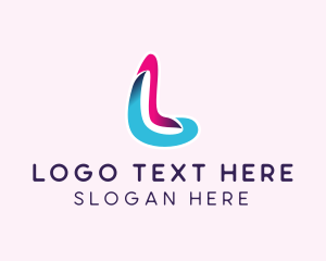 3D Modern Letter L Logo