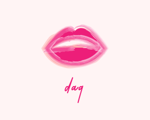Kissable - Beauty Lips Cosmetics logo design