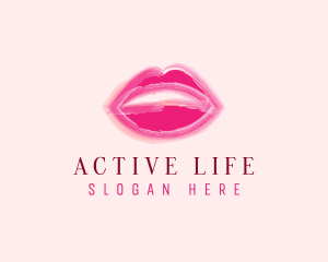 Beauty Lips Cosmetics  logo design