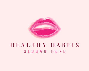 Beauty Lips Cosmetics  logo design