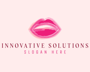 Beauty Lips Cosmetics  logo design