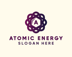 Nuclear - Science Chemistry Atom Research logo design