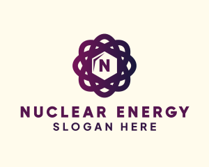 Nuclear - Science Chemistry Atom Research logo design