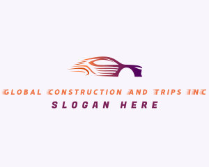 Sports Car Driving Logo