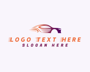 Sports Car Driving Logo