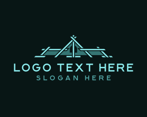 Contractor - Roofing Construction Builder logo design