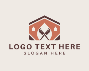 Plumbing Wrench Handyman logo design