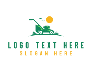 Yard Mowing Tool logo design