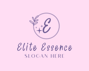 Feminine Floral Beauty Cosmetics  Logo