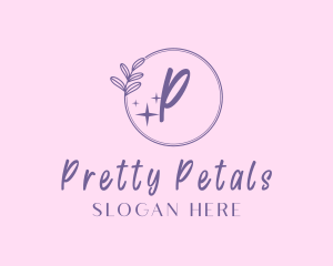 Feminine Floral Beauty Cosmetics  logo design