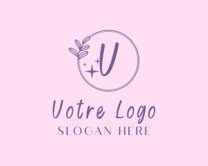 Feminine Floral Beauty Cosmetics  logo design