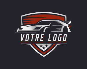 Race Car Automobile Vehicle Logo