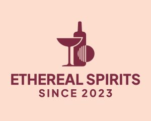 Spirits - Wine Bar Glassware logo design