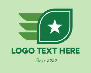 Modern - Star Leaf Wings logo design