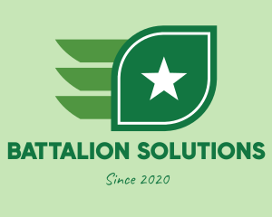 Battalion - Star Leaf Wings logo design