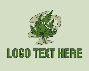 Smoke - Smoking Marijuana Mascot logo design
