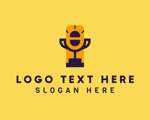 Vlog - Trophy Mic Podcast logo design
