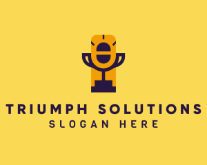 Winner - Trophy Mic Podcast logo design