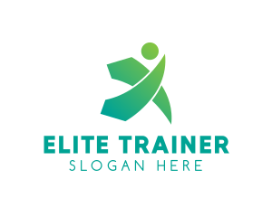 Trainer - Fitness Trainer Gym logo design