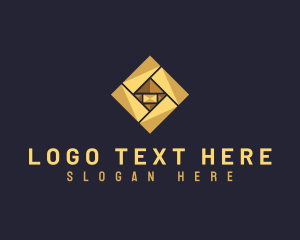 Pattern - House Tile Flooring logo design