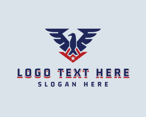Bald Eagle - Eagle Wings Aviation logo design
