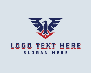 Usa - Eagle Wings Aviation logo design