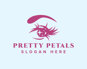 Beauty Makeup Eye Lashes logo design