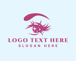 Pretty - Beauty Makeup Eye Lashes logo design