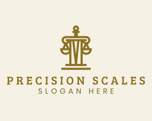 Scales - Sword Scales Pillar logo design