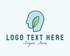 Brain - Leaf Mind Therapy logo design
