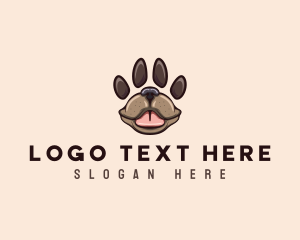 Dog Trainer - Dog Paw Pet logo design