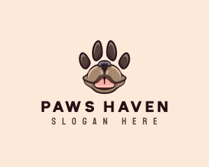 Dog Paw Pet logo design