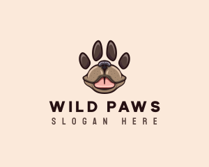 Dog Paw Pet logo design