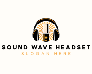 Headset - Recording Microphone Headset logo design