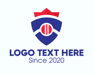 Baseball Team Shield Crest Logo